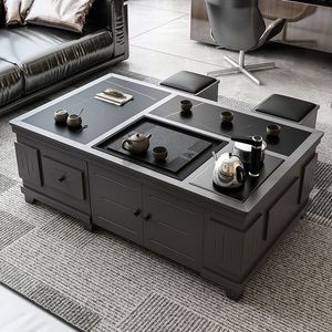 Kung Fu <b>Tea</b> Table Living Room Home <b>Tea</b> <b>Set</b> Simple Combination Office Desk Chair Heat Resistant Afternoon <b>Tea</b> - Product Image 2