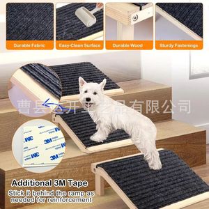 Rampa de madera maciza antideslizante para perros, escalera de asistencia para perros pequeños, uso doméstico - Product Image 3