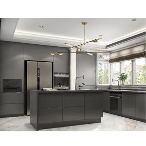 china suppliers modern kitchen furniture design readymade complete set white gloss acrylic kitchen cabinets