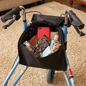 กระเป๋าเก็บของสำหรับรถช่วยเดินแบบ 3 ล้อ ปรับแต่งได้ สีดำ สำหรับอุปกรณ์การแพทย์  OEM ODM - Product Image 2