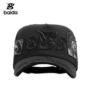 Casquettes de baseball sportives en daim avec lettres Dobby, patchwork religieux 'Rude Awakenings', style Sombrero G5, Rude Hats, Halloween - Product Image 1