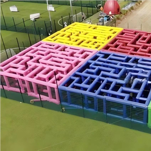Paradis personnalisable Grand labyrinthe gonflable Exercice de loisirs pour adultes Parcours <span class=keywords><strong>d</strong></span>'obstacles Château gonflable mobile - Product Image 6
