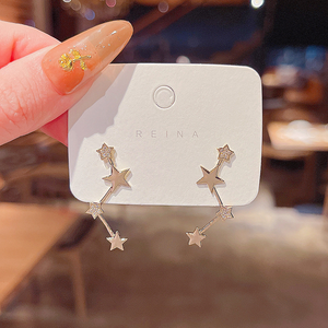 Hàn Quốc tất cả các ngôi sao hình học Micro Inset Bông tai cho phụ nữ siêu <span class=keywords><strong>Flash</strong></span> hoa thiết kế cảm giác lạnh gió Stud Phụ kiện cho Đảng - Product Image 3