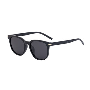 Gafas de sol para hombre Dl-28216, montura de metal TR, lentes TAC con protección UV400, color negro, montura grande, para uso en exteriores. - Product Image 5