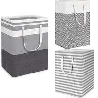 Panier à linge pliable grande capacité en tissu Oxford ventilé avec roulettes pour rangement et organisation