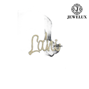 Meilleur prix Jewelux, pendentif en argent 925 plaqué or, luxueux, serti de pierres, certifié IGI, perle d'eau douce, charmes hip hop, unisexe - Product Image 1