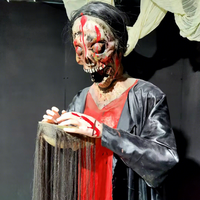 Personnage d'horreur animatronique effrayant pour la décoration de maison hantée, salle d'horreur, attraction de parc d'attractions