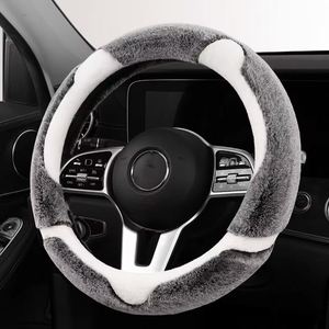 New Design <b>Car</b> Accessories High Quality Universal Winter Comfortable Fur <b>Car</b> Steering Wheel Cover - Product Image 1