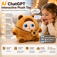Mainan Boneka Elektrik AI ChatGPT Laris untuk Anak Usia 2-4 Tahun, Interaktif, Pereda Stres, Pelatih Memori dengan Aplikasi