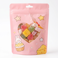 Sachets refermables personnalisables anti-odeur avec fenêtre transparente pour bonbons, lait, collations, emballages alimentaires de qualité alimentaire