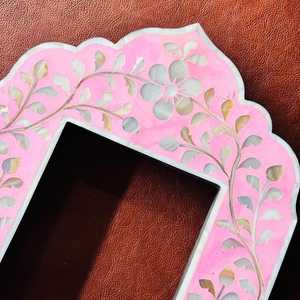 Modern Bone Inlay Photo <b>Frames</b> Set Handmade Luxury Picture <b>Frames</b> for Home Decor Office Desk Hotel Room Decoration - Product Image 2