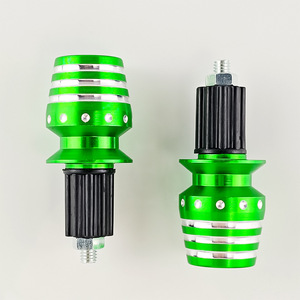 Qiangye Motorcycle Handlebar <b>Plug</b> Green Aluminum <b>Universal</b> Fit Customizable Appearance Modification Parts - Product Image 4