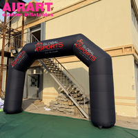 Arche gonflable, Arches gonflables noires pour le sport, Arche de course gonflable en promotion