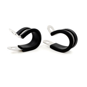 Abrazadera <span class=keywords><strong>de</strong></span> manguera aislada acolchada <span class=keywords><strong>de</strong></span> goma tipo P <span class=keywords><strong>de</strong></span> <span class=keywords><strong>hierro</strong></span> galvanizado a <span class=keywords><strong>precio</strong></span> bajo al por mayor - Product Image 1