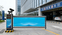 Barrera de Seguridad Plegable Integrada C90 de Alta Resistencia, Sistema Inteligente de Control de Acceso para Estacionamiento
