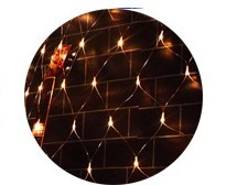 Guirlande lumineuse LED de Noël en filet, lumières de filet imperméables pour l'extérieur, décoration d'arbre de cour carrée - Product Image 4