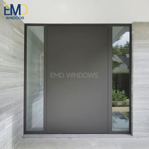 Puerta Exterior de Aluminio y Cedro para Ducha, Puerta Exterior Metálica Ventilada - Product Image 5
