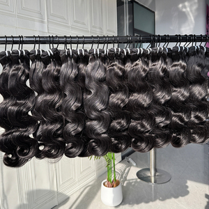 ผมต่อแบบ Body Wave แท้ 100%  นุ่มฟู หนาแน่น สีธรรมชาติ คุณภาพสูง - Product Image 4