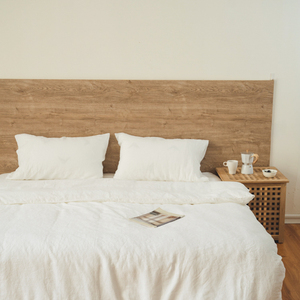 Housse de couette en lin teint en fil, lin pur <span class=keywords><strong>belge</strong></span>, ensemble housse de couette et couette en lin, taille California King - Product Image 3