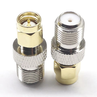 Adaptador coaxial SMA macho a F hembra conector coaxial RF para antenas de Radio Digital FM/AM/DAB transmisión Radio TV Cámara WiFi