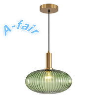 Lampe suspendue en verre et métal avec douille E27, décoration intérieure, lampe d'intérieur 7W