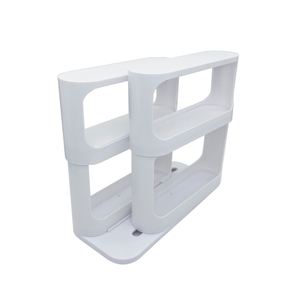 Double Layer Kitchen <b>Spice</b> Organizer <b>Rack</b> Holder Cabinet Pantry <b>Rotating</b> Storage Shelf - Product Image 5