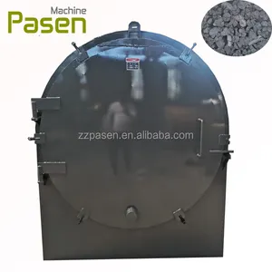 Nueva máquina de estufa de biochar de horno de retorta de carbón sin humo, máquina de fabricación de carbón de madera dura de flujo de aire