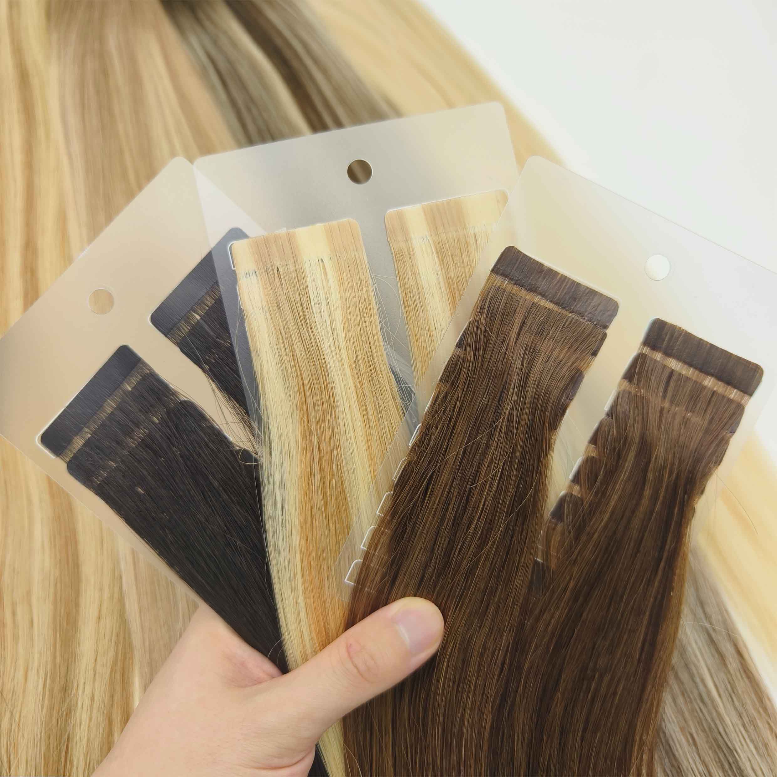 Invisible Seamless Tape Hair Top Quality Russian Cuticle Hair Extensions Injected Tape in Human Hair Extensions