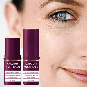 Bálsamo multiusos antiarrugas con calcio, bálsamo coreano de colágeno en barra, antienvejecimiento, hidratante, con almendra y vitamina E para labios, ojos y cuello. - Product Image 3