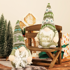 Conjunto de decoración navideña con luces <span class=keywords><strong>Reno</strong></span> <span class=keywords><strong>Rudolph</strong></span> brillante con <span class=keywords><strong>nariz</strong></span> <span class=keywords><strong>roja</strong></span> y regalo de estatua de Gnomo festivo - Product Image 1