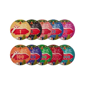 YH 2021 Gambling Factory Christmas 10g Ceramic Chip New Year Delicate Gift Chips