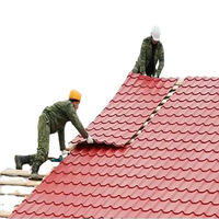 Tôle de toiture ondulée PPGI, panneau de toiture en acier galvanisé prépeint pour la construction de bâtiments