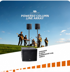 Ensemble de haut-parleurs colonne Line Array 760W RMS, 1600W de crête, DSP actif, avec subwoofer 12 pouces et satellites doubles 6,5 pouces, pour mariages, bars et événements en direct - Product Image 5