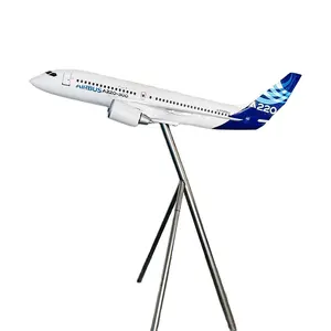 GuangDong Factory Directly Sell Custom large size resin 120cm Airbus A220 1 30 scale Aircraft Model for business promotion