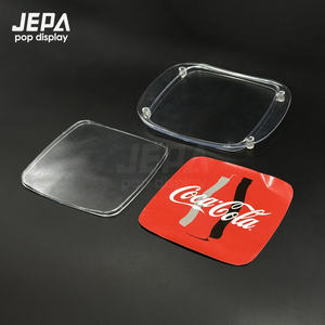 Plastica trasparente su misura in plastica trasparente vassoio di denaro vassoio vassoio di monete per bar promozione con logo stampato - Product Image 5