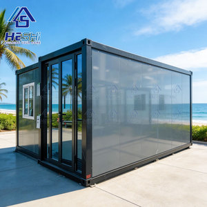 Casa Contenedor Moderna HeSHi de 20 Pies, Módulo de Vivienda Prefabricado con Estructura de Acero, Diseño Rectangular para Construcción de Viviendas Portátiles - Product Image 1