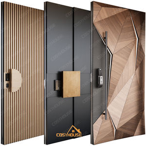 <span class=keywords><strong>Porte</strong></span> <span class=keywords><strong>d</strong></span>'<span class=keywords><strong>Entrée</strong></span> Pivotante Principale Cosyhouse Moderne Anti-Effraction Intelligente en <span class=keywords><strong>Bois</strong></span> Massif et Acier Aluminium pour Maisons - Product Image 1