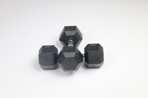 Высокое качество, реальный вес, как показано, резиновые шестигранные гантели в кг фунтов - Product Image 4