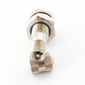Tige de valve en laiton pour camion et <span class=keywords><strong>bus</strong></span>, accessoires avec valve sans chambre à air à compression nickelée TR542 - Product Image 4