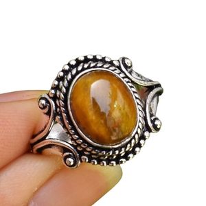 Bague Shama Gems en argent 925 sur mesure, motif œil de tigre, style gothique classique unique, pierre de naissance de novembre - Product Image 3