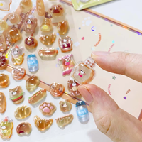 Stiker 3D Kartun Hewan Epoxy Puffy untuk Anak-anak DIY Scrapbooking Lembar Stiker Embossed Kustom Grosir