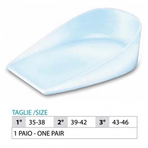 OK PED Paire de coussinets de talon enveloppants en silicone Réf. 100 - Product Image 1