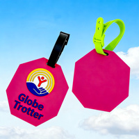 Etiqueta de Equipaje de PVC Personalizada. Ecológico. Impresión UV. Logotipo 3D. Impermeable y duradero. Identificador de Maleta. Directo de Fábrica.