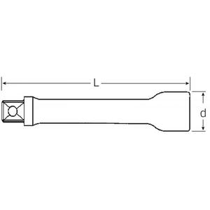 STAHLWILLE - 13010001 Rallonges 52mm - EAN 4018754012978 CLÉ À DOUILLE ACCESSOIRES 1/2" - Product Image 2