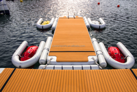 Marine Île Flottante Gonflable De Plate-Forme de Ponton Bateau jet ski station dock
