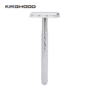 Pisau Cukur Jenggot Klasik, Logam Ramah Lingkungan Tepi Ganda Dapat Digunakan Kembali - Product Image 5