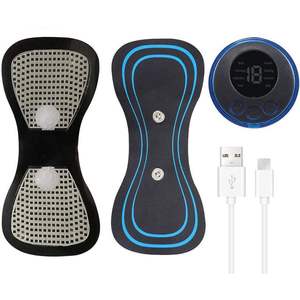 Mini Masajeador Corporal Portátil con 5 Almohadillas de Gel Gratis, Masajeadores Cervicales y de Espalda de Silicona, Tecnología EMS - Product Image 1
