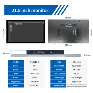 21.5 32 43 Inch Thông Minh Android Máy Tính Bảng Mở Khung Cảm Ứng Điện Dung Màn Hình Bảng Điều Chỉnh Máy Tính Tất Cả Trong Một DVI/Giao Diện Nối Tiếp PC - Product Image 6