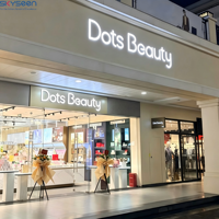 Enseignes lumineuses personnalisées SKYSEEN, lettres métalliques 3D, signalétique LED acrylique rétroéclairée pour les entreprises, les magasins, les panneaux publicitaires