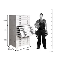 Armoire à plans en acier de type A0/A1, armoire à dossiers ignifuge en acier inoxydable avec serrure, design moderne